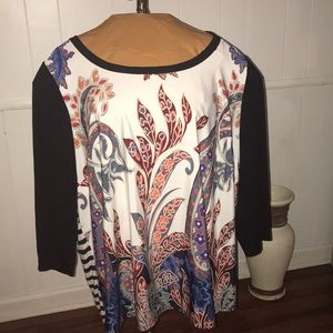 Printed 3/4 sleeve shirt